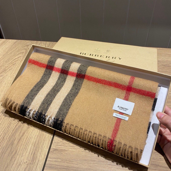 B**rry check cashmere scarf