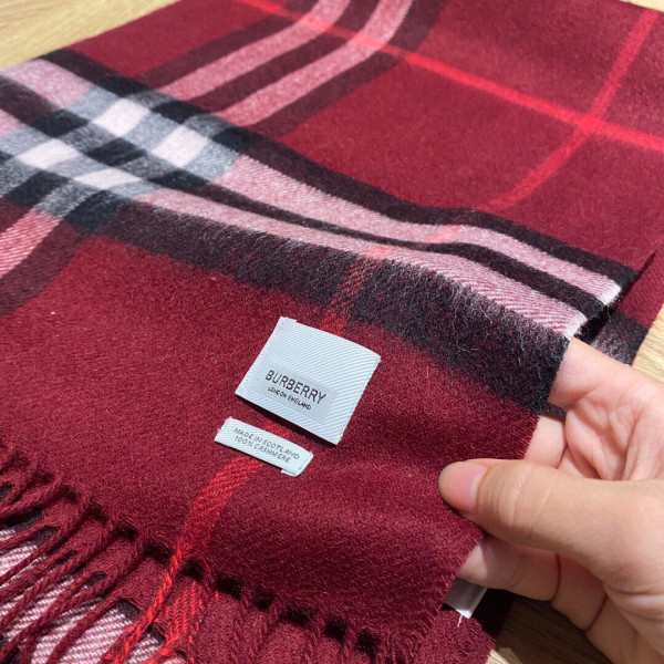 B**rry check cashmere scarf