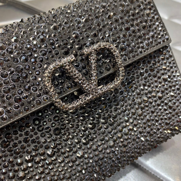 VALENTINO MINI VSLING HANDBAG WITH SPARKLING EMBROIDERY