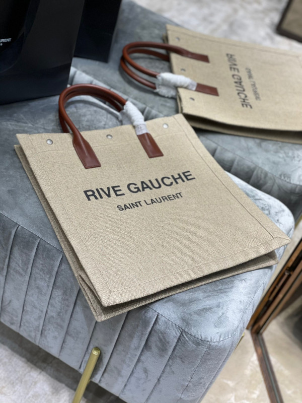 Y*L rive gauche n/s shopping bag in linen and cotton