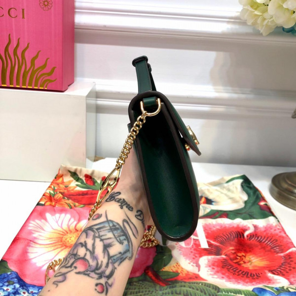 G*u*i zumi smooth leather small shoulder bag