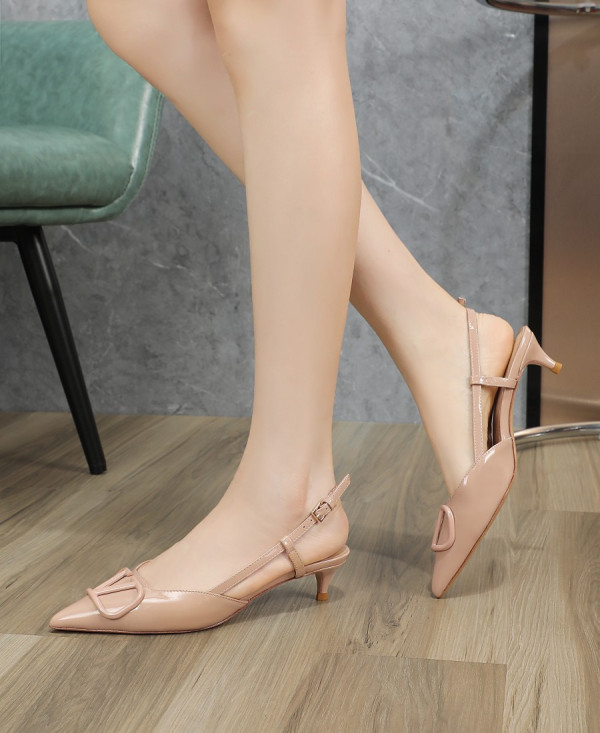 Valentino 40mm VLogo Signature slingback pumps