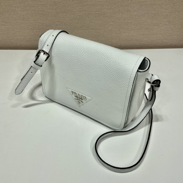Pra*a leather shoulder bag-23*18*9cm