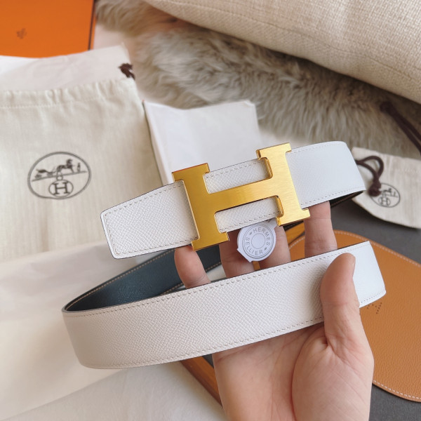 H**mes belt-silver/gold