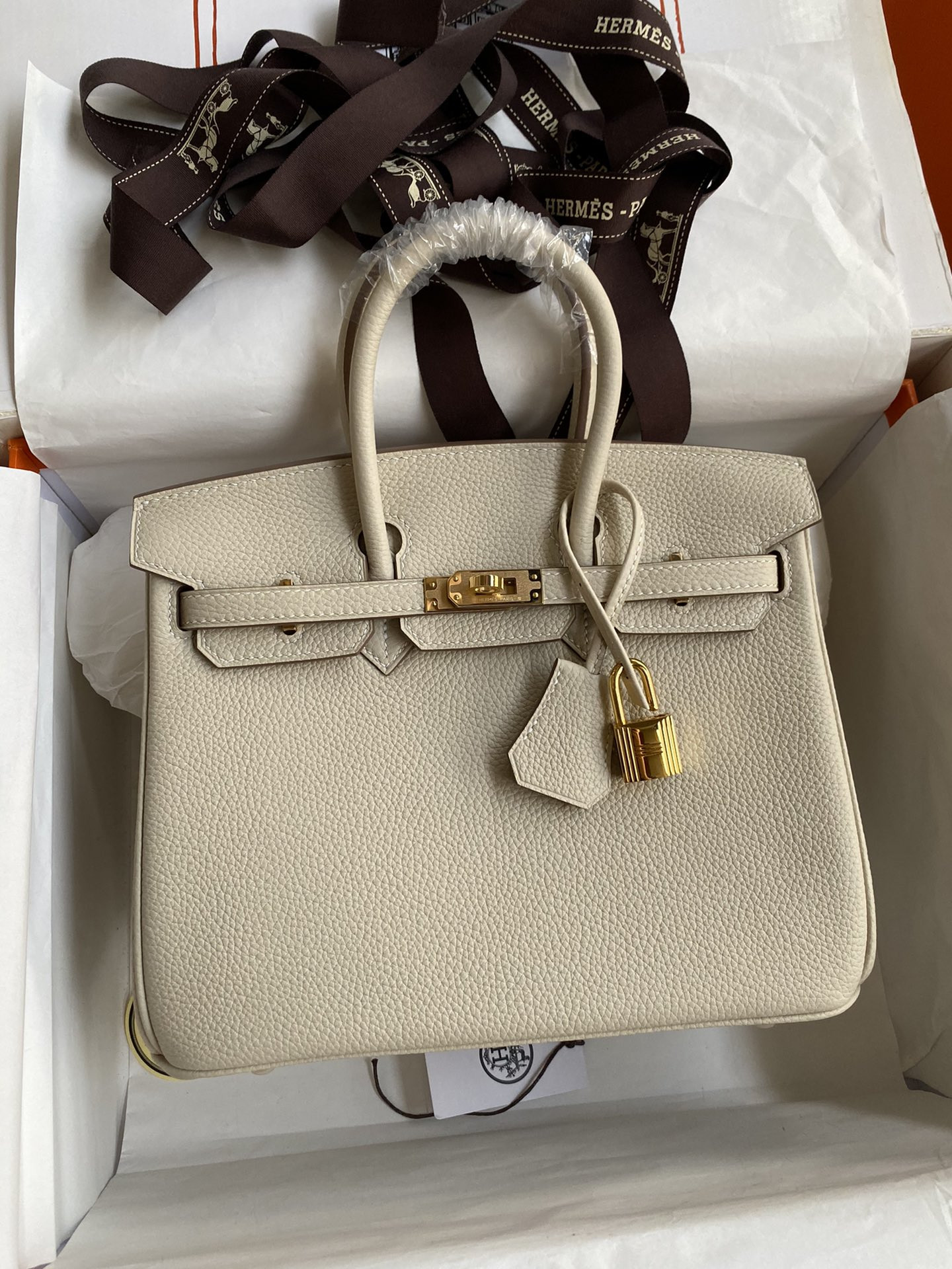H**mes birkin 25cm-togo leather